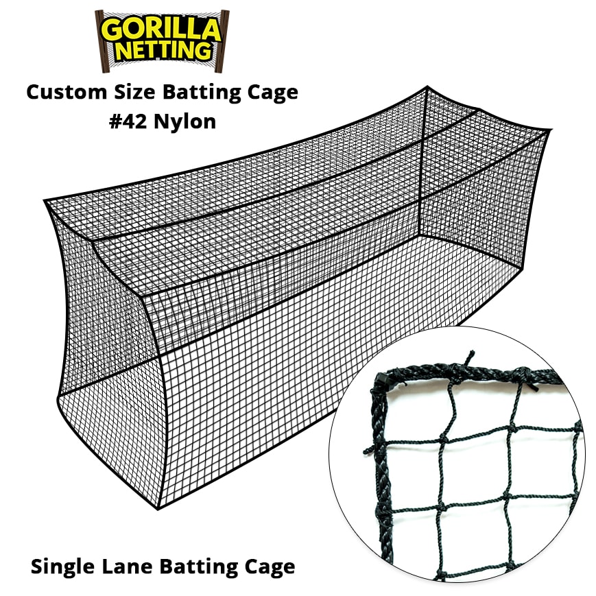 #42 Nylon Custom Batting Cage (Net Only)