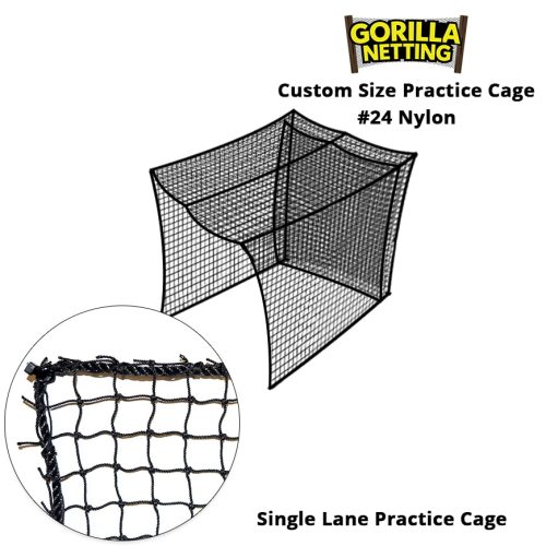 18 1 Knotted Nylon Mesh Golf Practice Cage (Net Only