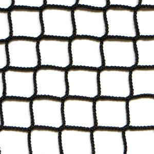 Polyester netting, 18mm mesh size (HM), twine No. 250/12 (0,7mm ø), knotless, brown